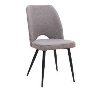 Καρέκλα τραπεζαρίας Christy Megapap μπεζ ύφασμα - μεταλλικό μαύρο πόδι 47x59x90εκ. |  Πολυθρόνες τραπεζαρίας στο espiti