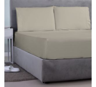 ΣΕΝΤΟΝΙ ΜΕ ΛΑΣΤΙΧΟ   SΑΤΙΝ ΡLΑΙΝ 1 ΤΕΜ ΜΠΕΖ ΑΝΟΙΧΤΟ (438 WΑRΜ ΒΕΙGΕ ) 180Χ200+30CΜ 100% CΟΤΤΟΝ SΑΤΙΝ ASLANIS HOME |  Μονόχρωμα Υπέρδιπλα στο espiti