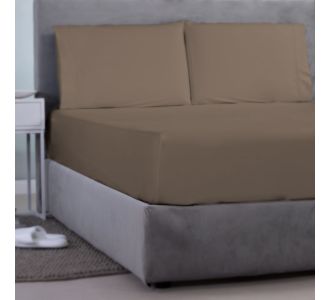 ΣΕΝΤΟΝΙ ΜΕ ΛΑΣΤΙΧΟ   SΑΤΙΝ ΡLΑΙΝ 1 ΤΕΜ ΚΑΦΕ (172 ΒΕΝΝΥ ΒRΟWΝ ) 180Χ200+30CΜ 100% CΟΤΤΟΝ SΑΤΙΝ 205ΤC  ASLANIS HOME |  Μονόχρωμα Υπέρδιπλα στο espiti