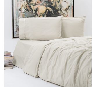 ΣΕΝΤΟΝΙ FLΑΤ   ΝΕW SΟLΙD 300+ ΣΕΤ 4ΤΕΜ ΜΠΕΖ (LΑΤΤΕ ) 240Χ270CΜ 100% CΟΤΤΟΝ SΑΤΙΝ   ΑSLΑΝΙS ΗΟΜΕ ASLANIS HOME |  Μονόχρωμα Υπέρδιπλα στο espiti