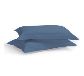 ΜΑΞΙΛΑΡΟΘΗΚΗ    SΑΤΙΝ ΡLΑΙΝ ΣΕΤ 2 ΤΕΜ ΜΠΛΕ/ΡΑΦ (232 ΡΟSΕΙDΟΝ ΒLUΕ ) 50Χ70+5CΜ 100% CΟΤΤΟΝ SΑΤΙΝ 205Τ ASLANIS HOME |  Μαξιλαροθήκες Απλές στο espiti