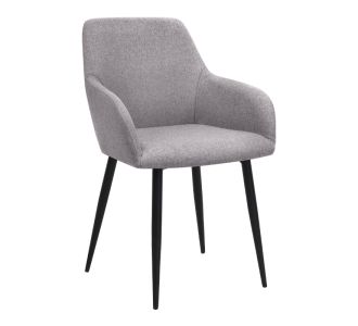 Πολυθρόνα τραπεζαρίας Monica Megapap μπεζ ύφασμα - μεταλλικό μαύρο πόδι 54x57x84εκ. |  Πολυθρόνες τραπεζαρίας στο espiti