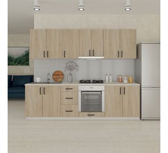 Κουζίνα Corfu Modest 8 Τεμαχίων Σονόμα AlphaB2B |  Σετ Κουζίνες στο espiti