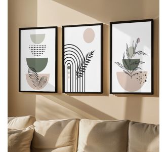 Πίνακας Elyra pakoworld τρίπτυχος με ψηφιακή εκτύπωση και πλαίσιο 33x1.5x48εκ |  Πίνακες στο espiti