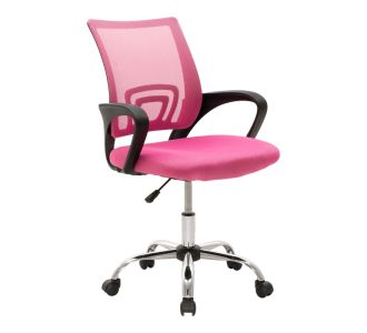 Καρέκλα γραφείου Berto II pakoworld με ανάκλιση ύφασμα mesh σε ροζ απόχρωση 60x48x85-95εκ |  Καρέκλες γραφείου παιδικές στο espiti