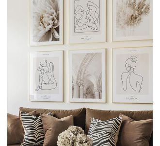 Πίνακας Greda pakoworld εξάπτυχος με ψηφιακή εκτύπωση και πλαίσιο 33x1.5x48εκ |  Πίνακες στο espiti