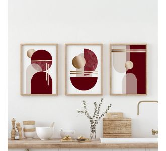 Πίνακας Elvane pakoworld τρίπτυχος με ψηφιακή εκτύπωση και πλαίσιο 33x1.5x48εκ |  Πίνακες στο espiti