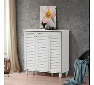 Παπουτσοθήκη-ντουλάπι Santo pakoworld 16 ζεύγων σε λευκή απόχρωση 89.5x34.5x91.5εκ |  Παπουτσοθήκες στο espiti