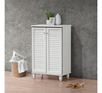 Παπουτσοθήκη-ντουλάπι Santo pakoworld 10 ζεύγων σε λευκή απόχρωση 60x34.5x91.5εκ |  Παπουτσοθήκες στο espiti