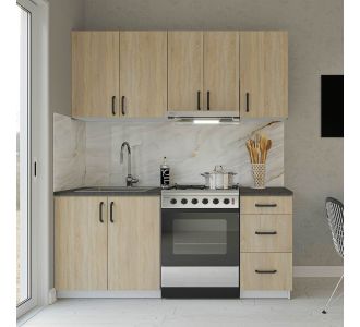 Κουζίνα Samos Modest 5 Τεμαχίων Σονόμα AlphaB2B |  Σετ Κουζίνες στο espiti