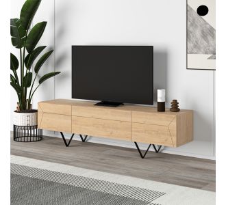 Έπιπλο τηλεόρασης Jacomen Megapap χρώμα sapphire oak 160x35x43εκ. |  Έπιπλα τηλεόρασης στο espiti
