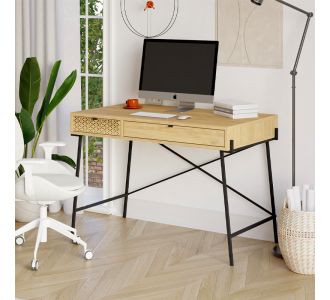 Γραφείο εργασίας Naive Megapap χρώμα sapphire oak 113,4x60x77,5εκ. |  Γραφεία στο espiti