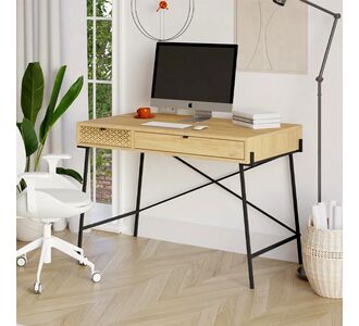 Γραφείο εργασίας Naive Megapap χρώμα sapphire oak 113,4x60x77,5εκ. |  Γραφεία στο espiti