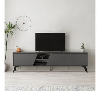 Έπιπλο τηλεόρασης Fiona Megapap χρώμα ανθρακί 180x35,6x48εκ. |  Έπιπλα τηλεόρασης στο espiti