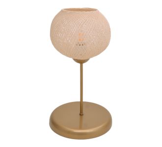 Επιτραπέζιο φωτιστικό Gaia pakoworld Ε27 μέταλλο χρυσό Φ22x37εκ |  Επιτραπέζια στο espiti
