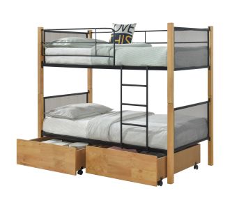 ΚΡΕΒΑΤΙ ΚΟΥΚΕΤΑ ΜΕ 2 ΕΠΙΔΑΠΕΔΙΑ ΣΥΡΤΑΡΙΑ RAYVEN HM21119.02 ΞΥΛΟ-ΜΕΤΑΛΛΟ-ΓΙΑ ΣΤΡΩΜΑΤΑ  90x190εκ |  Παιδικά έπιπλα στο espiti