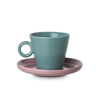 ESTIA ΦΛYΤΖΑΝΙ CAPPUCCINO CREAM NEW BONE 200ml ΤΙΡΚΟΥΑΖ ΜΕ ΡΟΖ ΠΙΑΤΑΚΙ - 07-35495 Estia |  Κούπες-Φλυτζάνια στο espiti