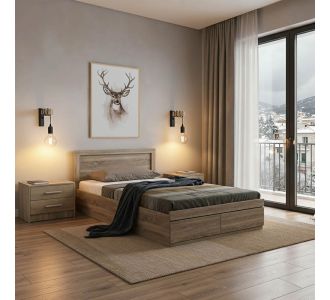 Σετ Κρεβατοκάμαρας Olympus Sonoma με Κρεβάτι 100x200εκ Σετ 2τεμ |  Κρεβάτια στο espiti