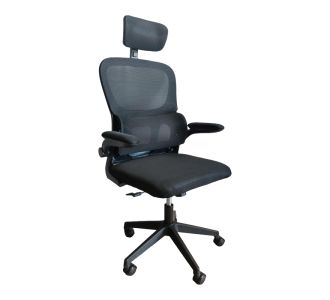 Καρέκλα γραφείου Recko pakoworld ύφασμα mesh σε μαύρη απόχρωση 56x62x116-125εκ |  Καρέκλες γραφείου στο espiti