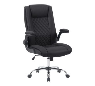 Καρέκλα γραφείου διευθυντη Kesla pakoworld PES μαύρo 65x65x113-121εκ |  Καρέκλες γραφείου στο espiti