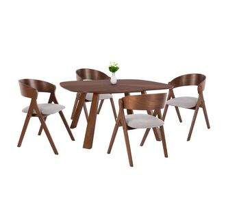 ΣΕΤ ΤΡΑΠΕΖΑΡΙΑΣ 5ΤΜΧ NEKKER HM21340.01 ΤΡΑΠΕΖΙ ΑΠΟ MDF--ΚΑΡΕΚΛΕΣ ΑΠΟ RUBBERWOOD |  Σετ τραπεζαρίες στο espiti