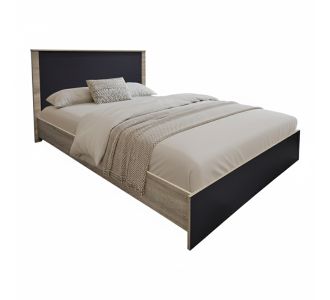 Κρεβάτι Athos pakoworld σε sonoma-ανθρακί απόχρωση 140x200εκ |  Κρεβάτια στο espiti