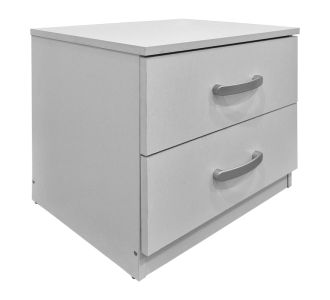 Κομοδίνο Athos pakoworld σε λευκή απόχρωση 48x40x41.5εκ |  Κομοδίνα στο espiti