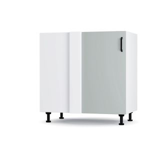 Modest Κάτω Γωνιακό Ντουλάπι Γκρι 100x48x82εκ AlphaB2B |  Ντουλάπια στο espiti