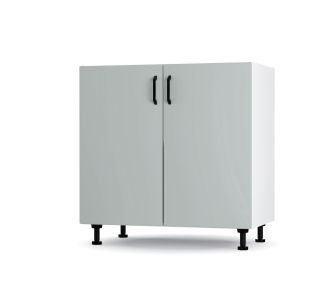 Modest Κάτω Ντουλάπι Γκρι 80x48x82cm AlphaB2B |  Ντουλάπια στο espiti