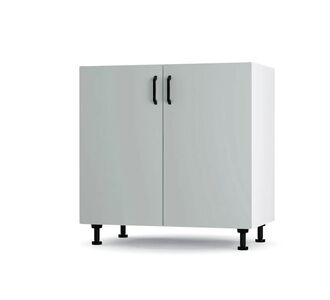 Modest Κάτω Ντουλάπι Νεροχύτη Γκρι 80x48x82cm AlphaB2B |  Ντουλάπια στο espiti
