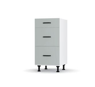 Modest Κάτω Ντουλάπι Συρταριέρα Γκρι  40x48x82 εκ AlphaB2B |  Ντουλάπια στο espiti