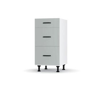Modest Κάτω Ντουλάπι Συρταριέρα Γκρι  40x48x82 εκ AlphaB2B |  Ντουλάπια στο espiti
