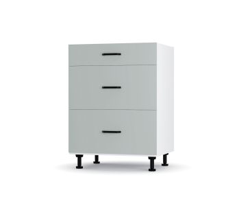 Modest Κάτω Ντουλάπι Συρταριέρα Γκρι  60x48x82εκ AlphaB2B |  Ντουλάπια στο espiti