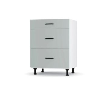 Modest Κάτω Ντουλάπι Συρταριέρα Γκρι  60x48x82εκ AlphaB2B |  Ντουλάπια στο espiti