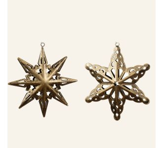Beauty Home ΜΕΤΑΛΛΙΚΟ ΣΤΟΛΙΔΙ ΑΣΤΕΡΙ 22 x 12 CM       |  Χριστουγεννιάτικα Στολίδια στο espiti