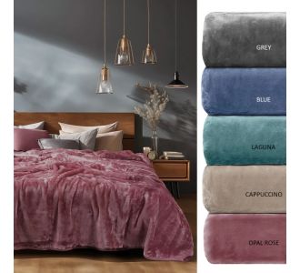 ΚΟΥΒΕΡΤΑ KING SIZE 240X260 ADAM HOME 700  - Cappuccino |  Κουβέρτες Βελουτέ Υπέρδιπλες στο espiti