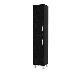 Ντουλάπι κουζίνας - μπάνιου Selina Megapap χρώμα sencron black 35x31x179εκ. |  Στήλες Μπάνιου στο espiti