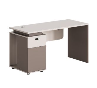 ΓΡΑΦΕΙΟ ΜΕ ΑΡΙΣΤΕΡΟ ΝΤΟΥΛΑΠΙ NEWLINE HM18274L ΜΕΛΑΜΙΝΗ ΕΚΡΟΥ-ΑΝΟΙΧΤΟ ΚΑΦΕ 120x60x75Υ |  Γραφεία στο espiti