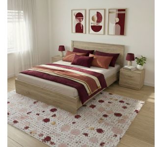 Σετ Κρεβατοκάμαρας Athos Sonoma με Κρεβάτι 160x200εκ Σετ 3τεμ |  Σέτ Κρεβατοκάμαρας στο espiti