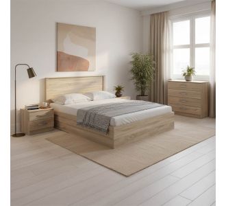 Σετ Κρεβατοκάμαρας Athos Sonoma με Κρεβάτι 160x200εκ Σετ 4τεμ |  Σέτ Κρεβατοκάμαρας στο espiti