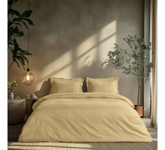 Beauty Home Σετ σεντόνια υπέρδιπλα Art 1700 Harmony 240x270 Κρεμ       |  Μονόχρωμα Υπέρδιπλα στο espiti