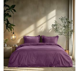 Beauty Home Σετ σεντόνια υπέρδιπλα με λάστιχο Art 1700 Harmony 170x200+30 Μωβ       |  Μονόχρωμα Υπέρδιπλα στο espiti