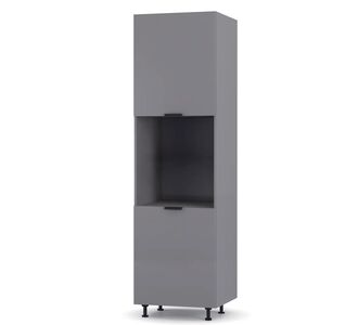 Craft Στήλη Φούρνου Γραφίτη 60x57x214cm AlphaB2B |  Ντουλάπια στο espiti