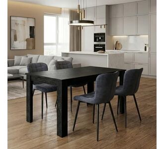 Σετ τραπεζαρία 5τμχ Darlen - Chiara Megapap χρώμα sencron black - ανθρακί 125x72x74εκ. |  Σετ τραπεζαρίες στο espiti