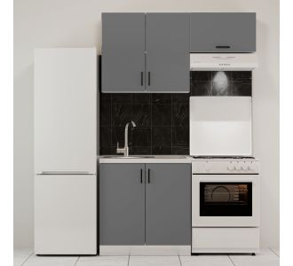 Κουζίνα Modest Σετ 3 Κουτιών Ανθρακί Άνω Κουτιά 140cm Κάτω 80cm AlphaB2B |  Σετ Κουζίνες στο espiti