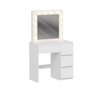 ΤΟΥΑΛΕΤΑ ΜΕ ΦΩΤΙΣΜΟ LED & ΣΥΡΤΑΡΙΑ KEITLIN HM2499.03 ΜΕΛΑΜΙΝΗ ΣΕ ΛΕΥΚΟ 80x40x140Υεκ. |  Συρταριέρες -Κονσόλες στο espiti