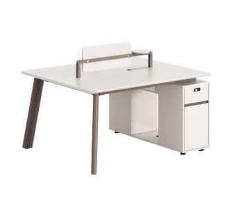 ΣΤΑΘΜΟΣ ΕΡΓΑΣΙΑΣ 2 ΘΕΣΕΩΝ NEWLINE HM18276 ΜΕΛΑΜΙΝΗ ΚΡΕΜ-ΠΟΔΙΑ ΑΛΟΥΜΙΝΙΟΥ 140x120x75Υεκ |  Γραφεία στο espiti