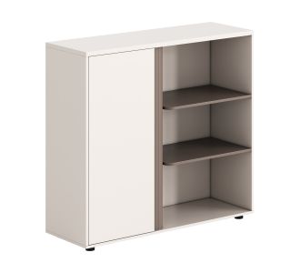 ΝΤΟΥΛΑΠΙ/ΒΙΒΛΙΟΘΗΚΗ NEWLINE HM18282 ΜΕΛΑΜΙΝΗ ΛΕΥΚΗ & ΑΝΟΙΧΤΟ ΚΑΦΕ 120x40x110Υεκ. |  Ντουλάπια γραφείου στο espiti