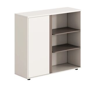 ΝΤΟΥΛΑΠΙ/ΒΙΒΛΙΟΘΗΚΗ NEWLINE HM18282 ΜΕΛΑΜΙΝΗ ΛΕΥΚΗ & ΑΝΟΙΧΤΟ ΚΑΦΕ 120x40x110Υεκ. |  Ντουλάπια γραφείου στο espiti
