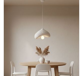 Φωτιστικό οροφής Luna Megapap E27 fiberglass μονόφωτο χρώμα λευκό 30x21x120εκ. |  Οροφής στο espiti